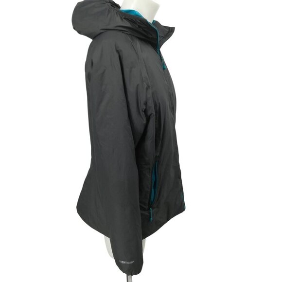 Eddie Bauer First Ascent Gray Goose Down Hooded Jacket Size L Pockets Outdoor - Picture 7 of 16